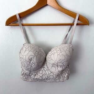 Aerie Real Happy Demi Lightly Lined Candy Lace Bra Size 34D